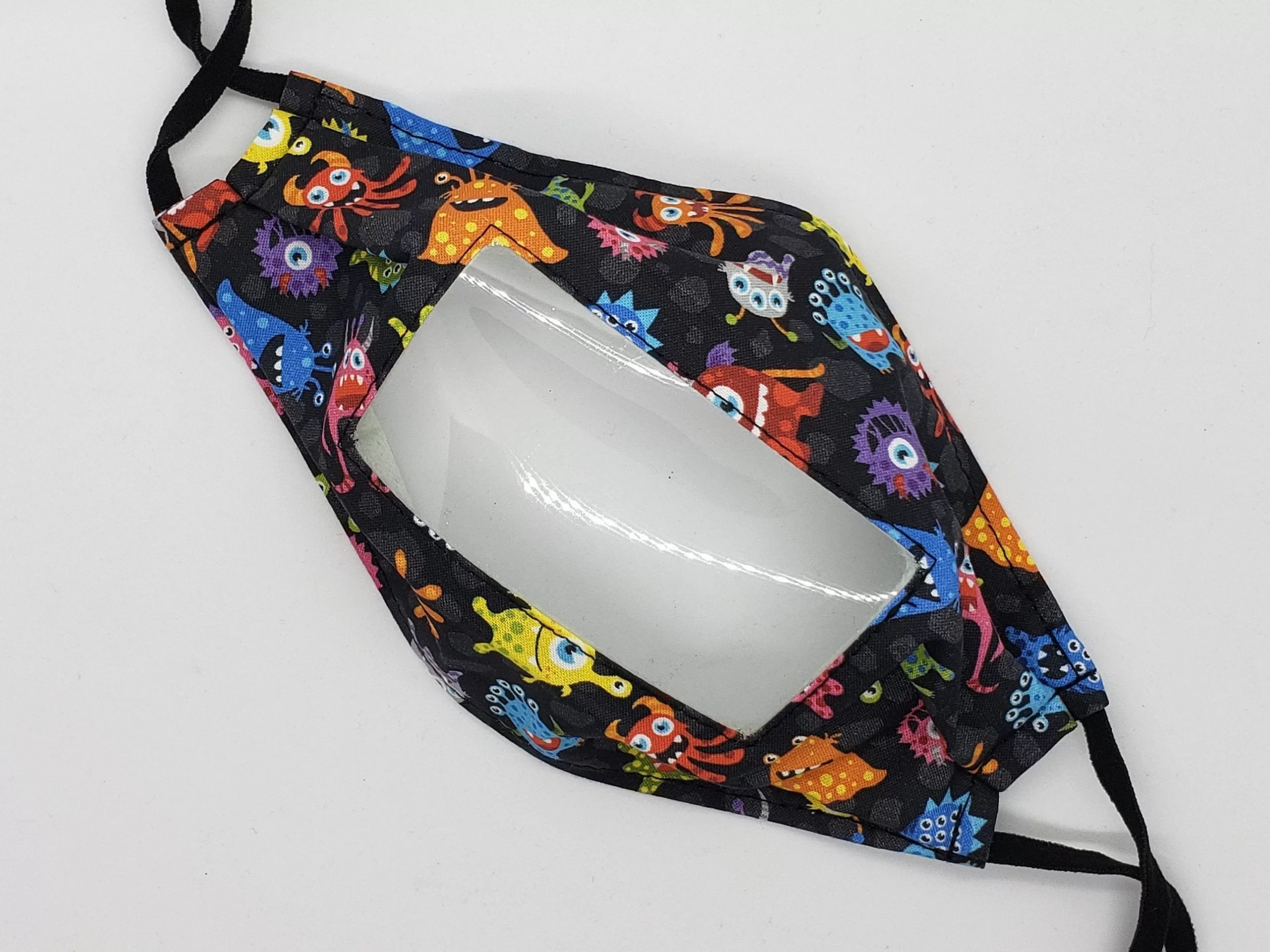 Children's Anti Fog Face Mask, Clear Window, Alien Party
