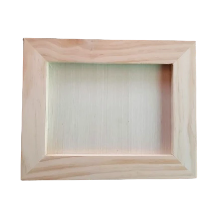 Durable and versatile 8 x 10 inch unfinished cradled wood panel, ready for priming, painting, and hanging.