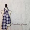 Purple buffalo check lightweight scarf.