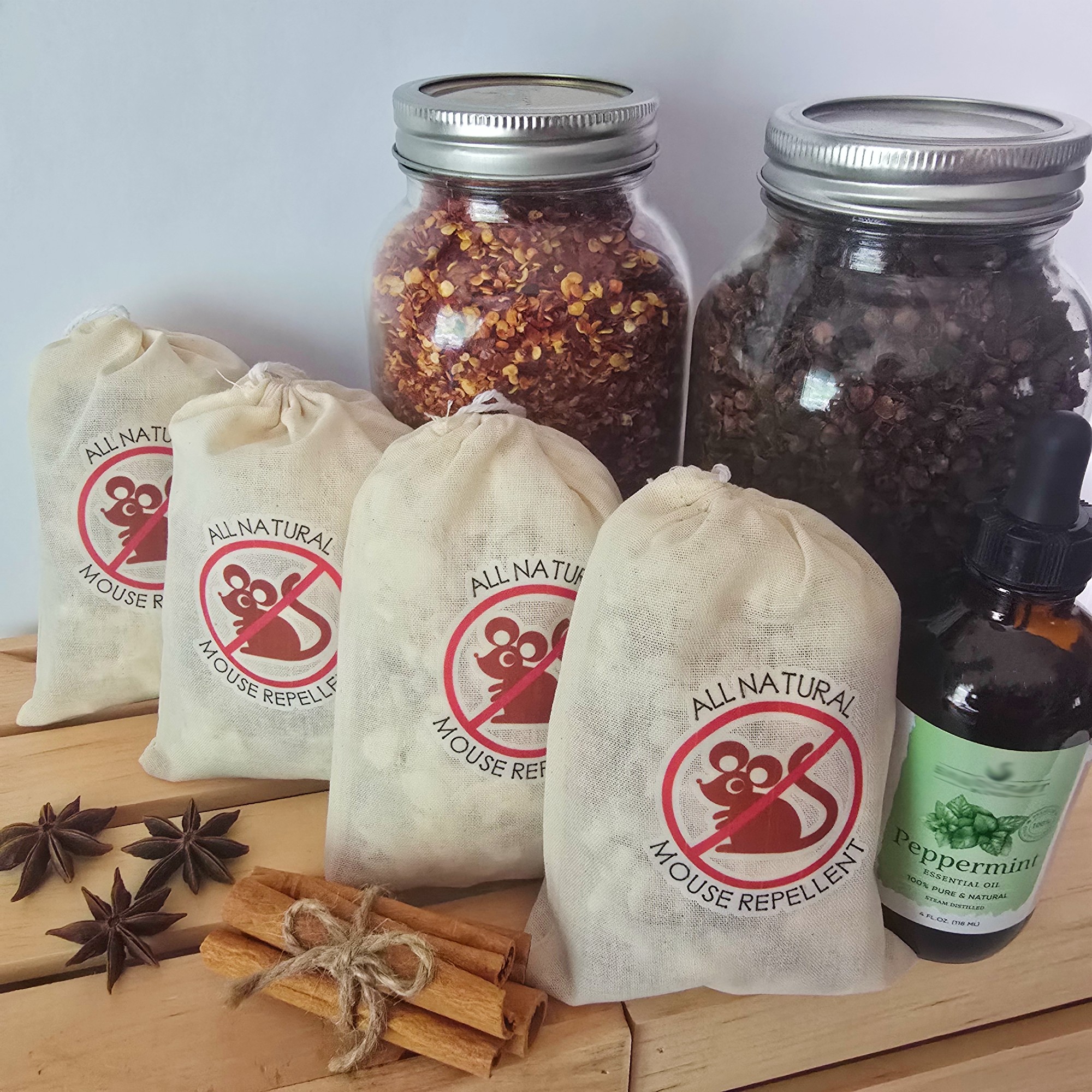 All Natural Mouse Repellent Pouches