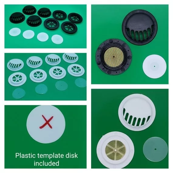 Face Mask Valve Kit,  Replacement Exhalation Vent With Brass Screen Filter