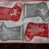 Scandi Sewing panel 2019 Makower Nordic Stockings and Ornaments 24" x 44"