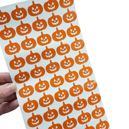 50 Jack O Lantern Stickers, Vinyl Decal Bundle