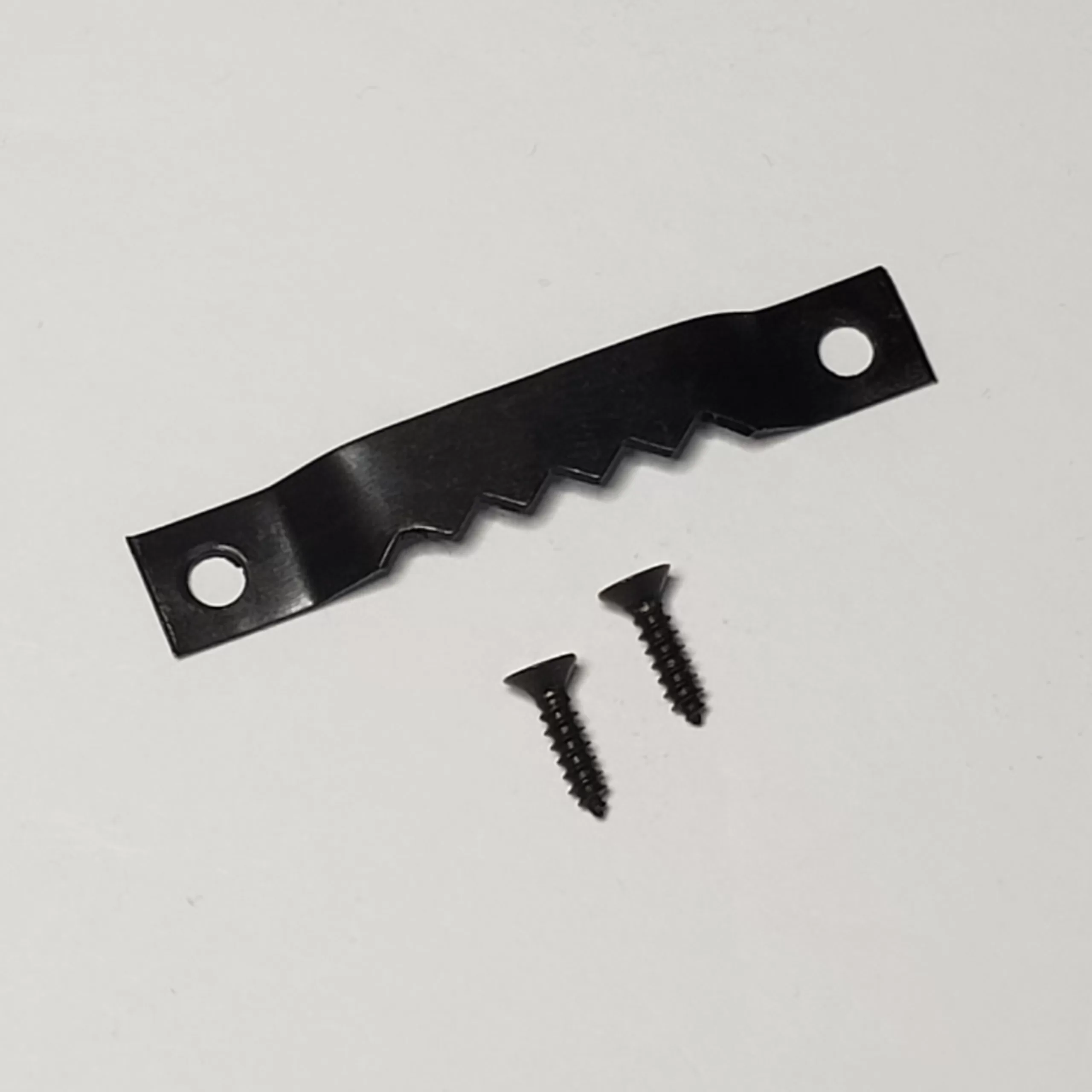 Picture hanging hardware kit. 1.53 inches long. Includes 2 phillips head screws.