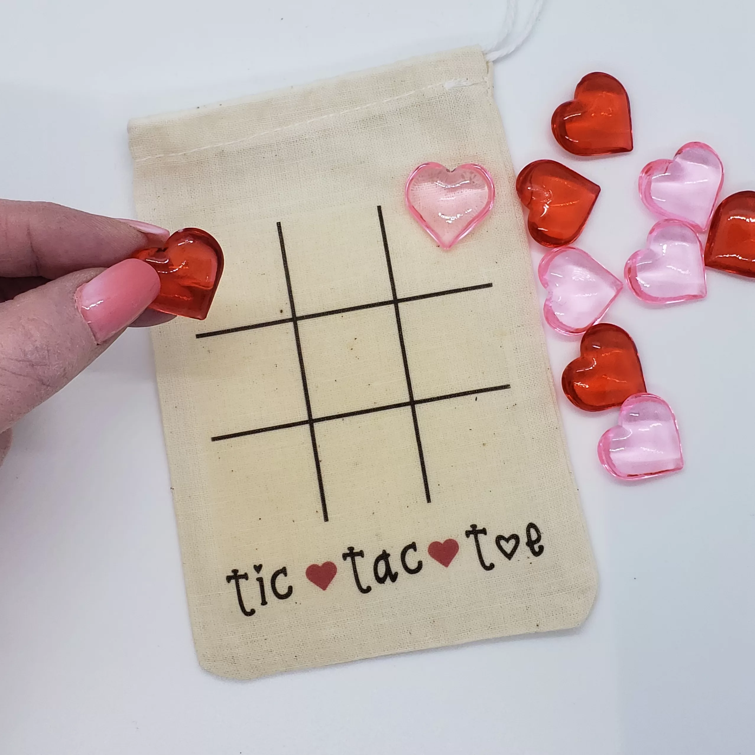 set of ten tic tac toe party favor bags