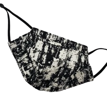 Fabric Face Mask, Black and White