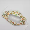 Rainbow pattern anti fog face mask