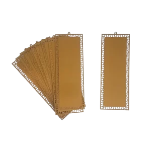 gold tone metal sublimation blanks, bookmarks.