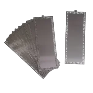 silver tone metal sublimation blanks, 10 pack, silver tone