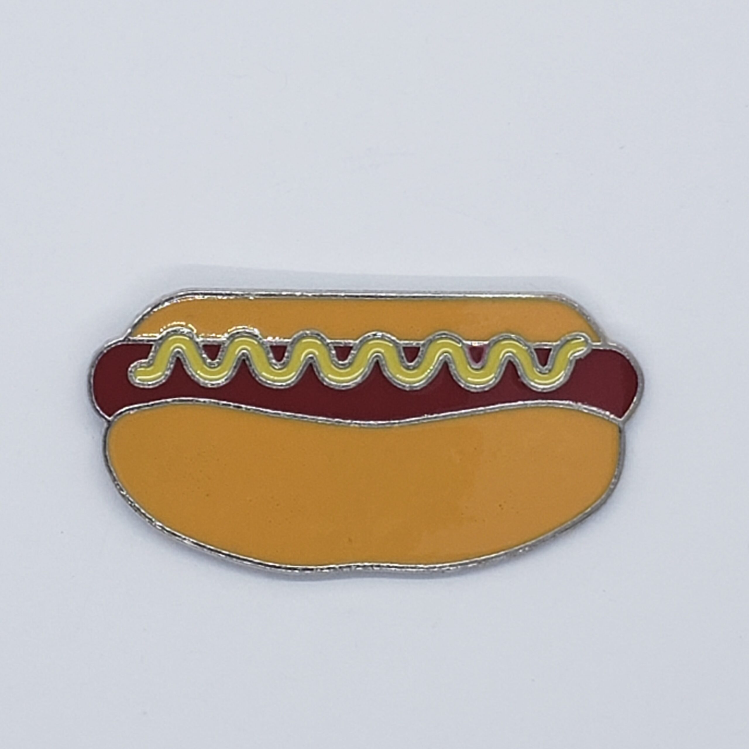 Hot Dog Enamel Pin, Retro, American Food