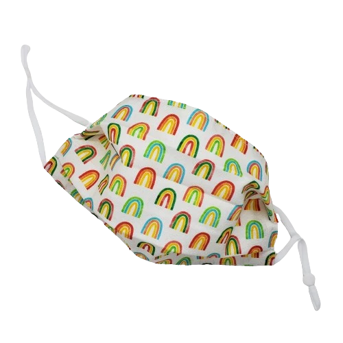 rainbow theme cotton face mask