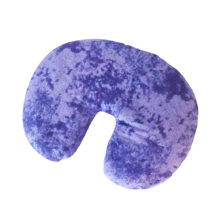 purple soft flannel microwaveable hot or cold pack for eyes. rice, flax seed and lavender filled