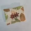 Autumn Leaves Eco-Friendly Dish Scrubber, 5x4 inches, featuring a vibrant autumn leaves design, dual-sided for versatile cleaning, and padded for comfort and durability.