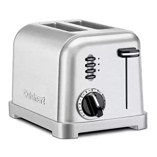 Cuisinart CPT-160 Metal Classic 2-Slice Toaster, Brushed Stainless